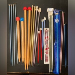 Bundle knitting needles - 16 pairs of all sizes